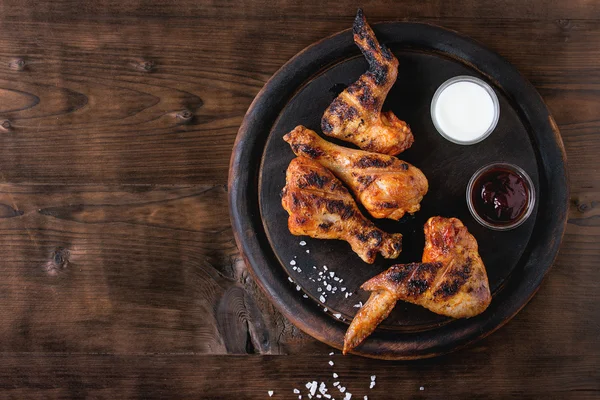 Grilled BBQ chicken — Stock Photo, Image
