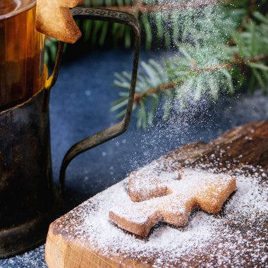 Kurabiye Noel kurabiyeleri bardak için