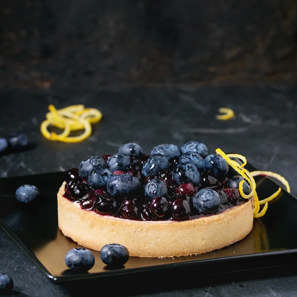Tart with blueberries — Stock Photo, Image