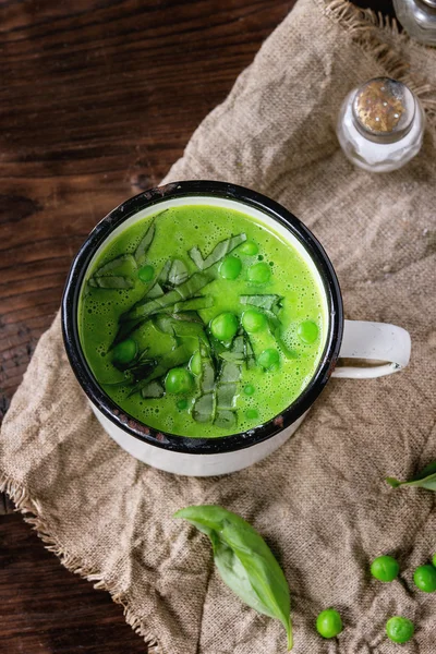 Soupe de crème de pois — Photo