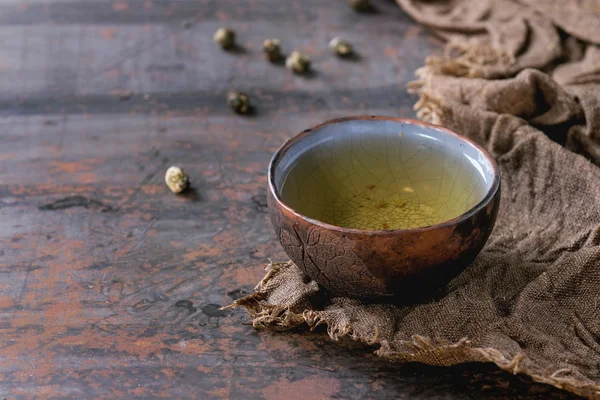 Kopje groene thee — Stockfoto