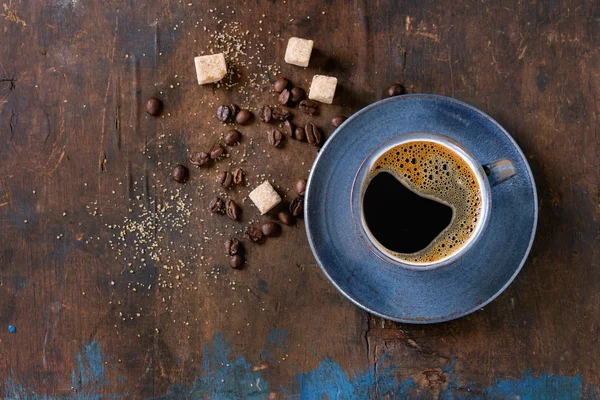 Kopje zwarte koffie — Stockfoto
