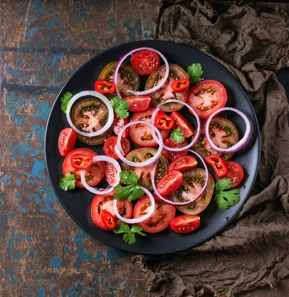 トマトとオニオンのサラダ — ストック写真