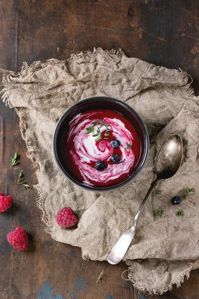 Sobremesa sopa de baga — Fotografia de Stock