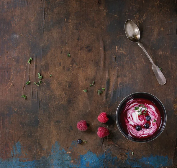 Sobremesa sopa de baga — Fotografia de Stock