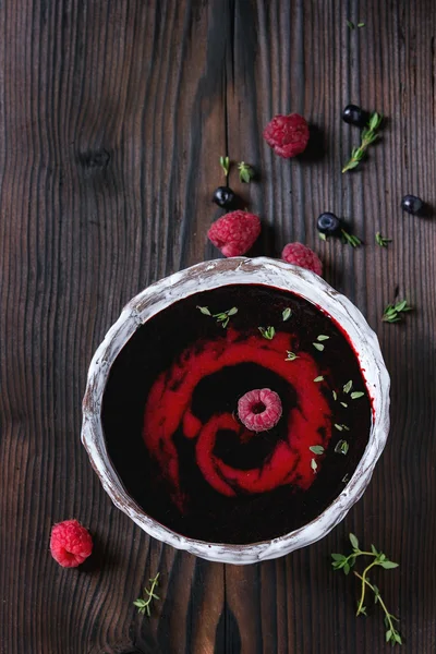 Tatlı berry çorbası — Stok fotoğraf