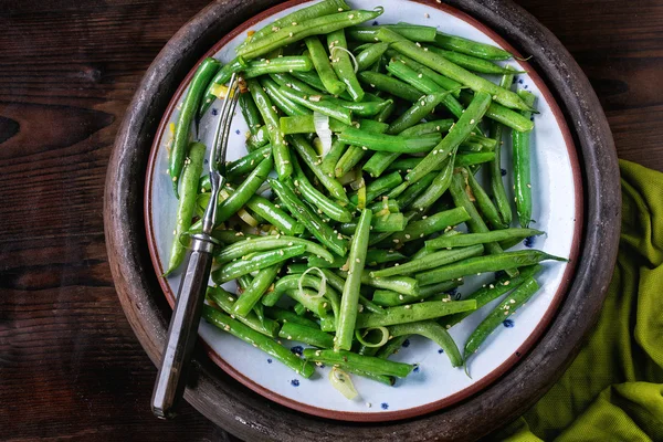 Fried long beans — Stock Photo, Image