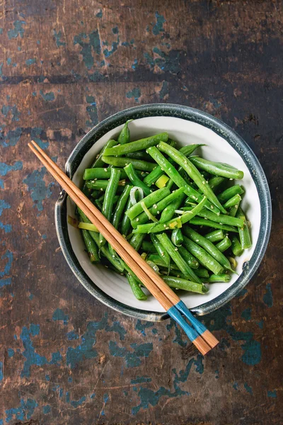 Kızarmış uzun fasulye