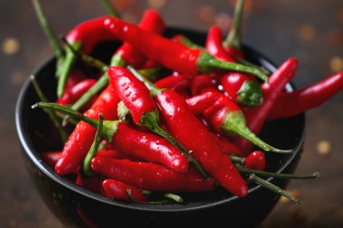 Heap of red hot chili peppers clipart
