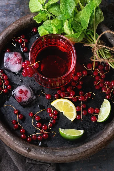 Limonada de grosella roja — Foto de Stock