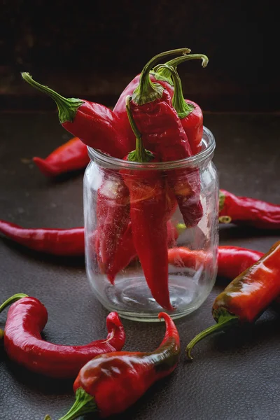 Röd chilipeppar — Stockfoto