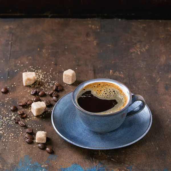 Taza de café negro — Foto de Stock