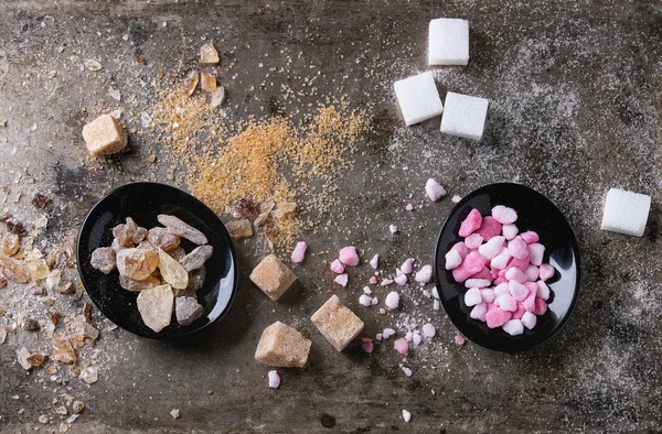 Разнообразие сахара — стоковое фото