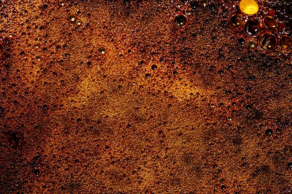 Abstracte Achtergrond Van Bruin Gesmolten Karamel Vorm Van Planeetlandschap Een — Stockfoto