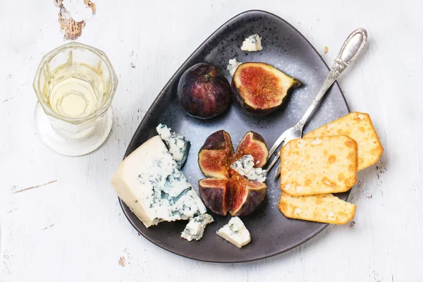 Figos e queijo — Fotografia de Stock