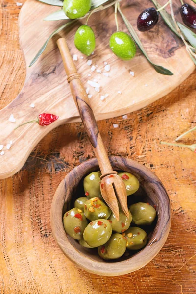 Green olives — Stock Photo, Image