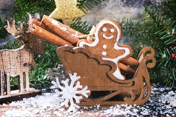 Gingerbread homem em slade — Fotografia de Stock