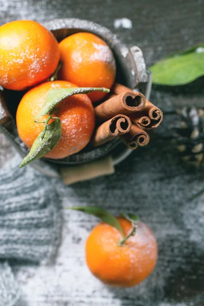 Mandarinas de Navidad — Foto de Stock