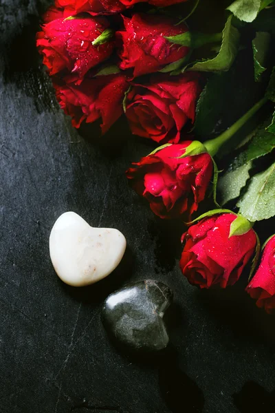 Die erste Valentins-Grußkarte — Stockfoto