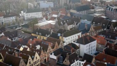 Bruges, Belçika kenti Üstten Görünüm