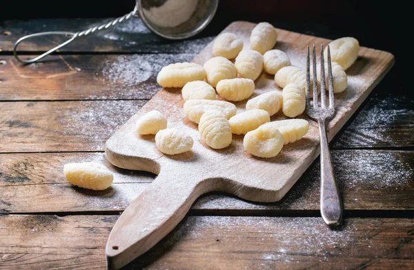 Gnocchi di patate crude — Foto Stock