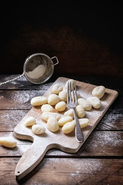 Pişmemiş Patates gnocchi — Stok fotoğraf