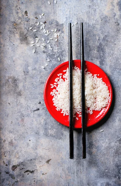 Arroz con palillos — Foto de Stock