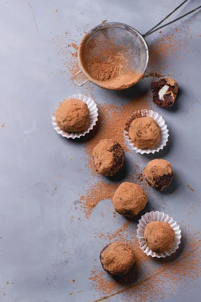 Chocolade truffels — Stockfoto