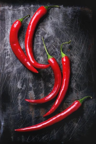 Rode hete chili pepers — Stockfoto