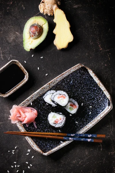 Rolos de sushi — Fotografia de Stock