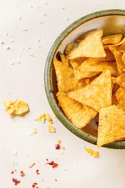 Bowl of nachos — Stock Photo, Image