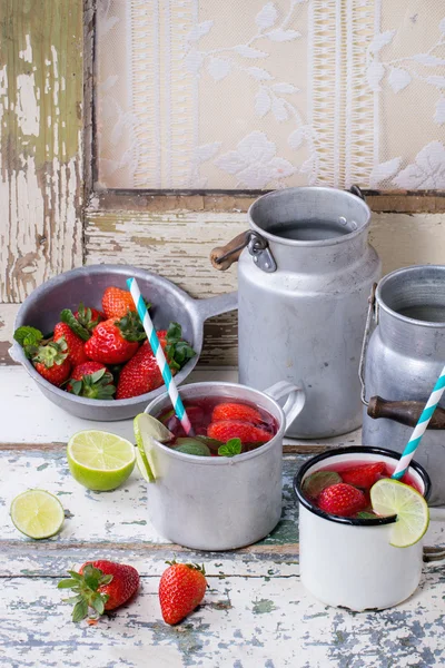 Aardbei limonade — Stockfoto