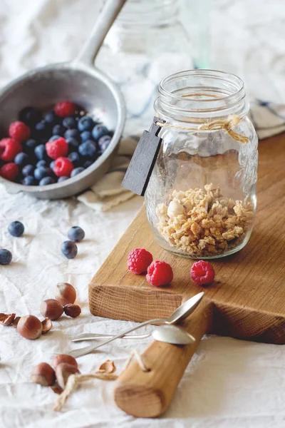 Müsli mit Beeren — Stockfoto