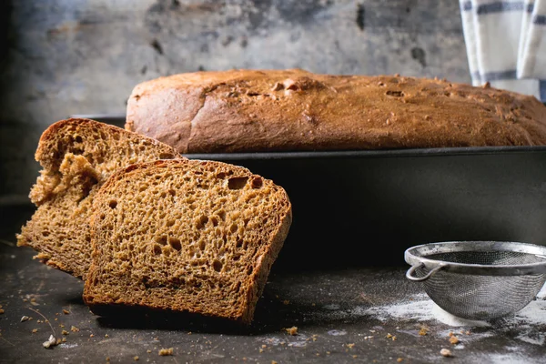 Pan de centeno casero — Foto de Stock