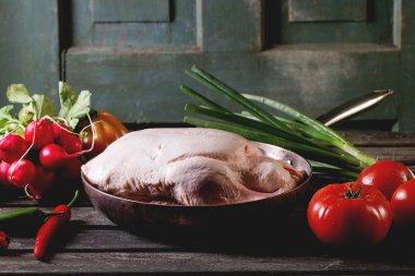 Sebze ile ham ördek