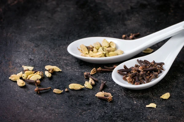Cardamom and cloves — Stock Photo, Image