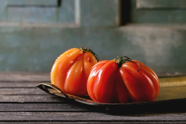 Big red tomatoes RAF — Stock Photo, Image