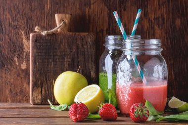 Yeşil ve kırmızı yüzlü