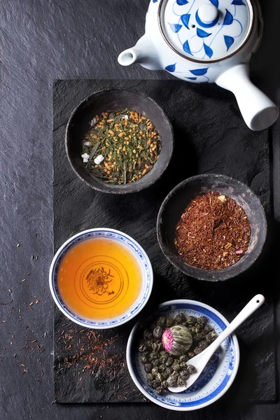 Assortment of dry tea — Stock Photo, Image