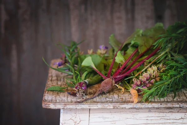 Herbs and vegetables — Stock Photo, Image