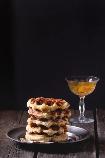 Belgian waffles — Stock Photo, Image