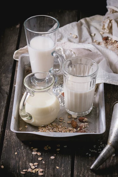 Aantal niet-zuivel melk — Stockfoto