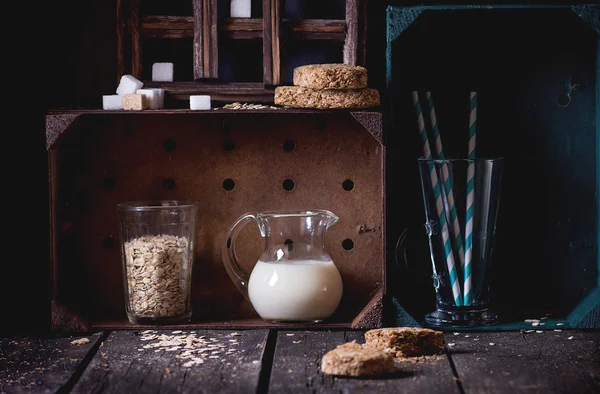 Non-dairy oat milk — Stock Photo, Image