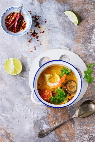 Thai soup Tom Yam — Stock Image Thai soup Tom Yam Royalty Free Stock Images