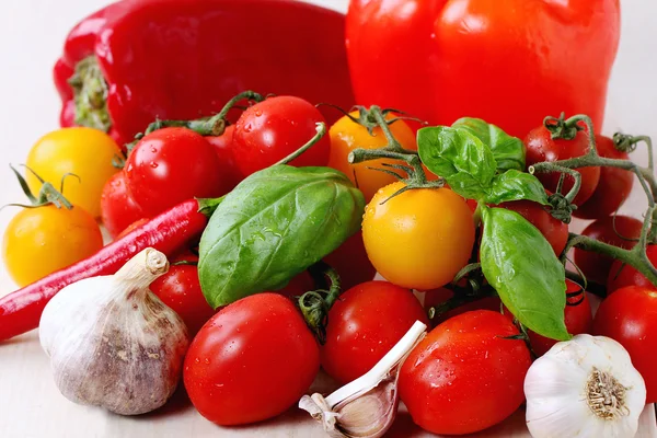 番茄和蔬菜的分类 — 图库照片