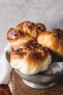 Yuvarlak Challah ekmek