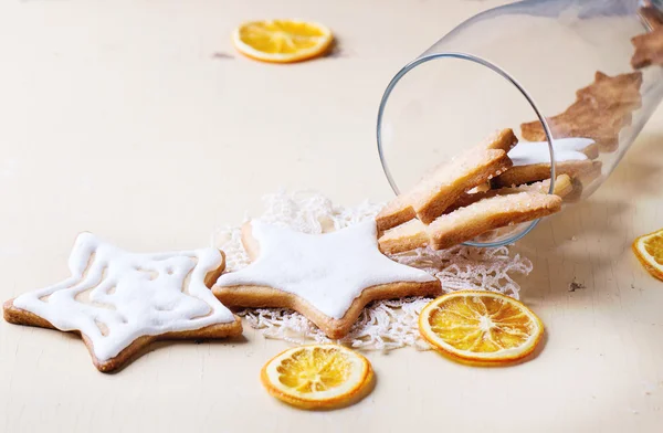 Biscuits de Noël en verre — Photo
