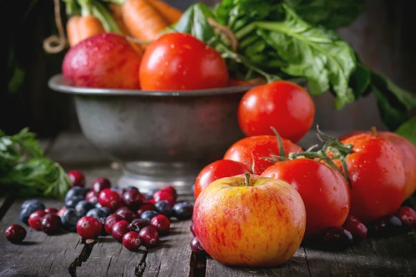 水果、 蔬菜和浆果的混合 — 图库照片