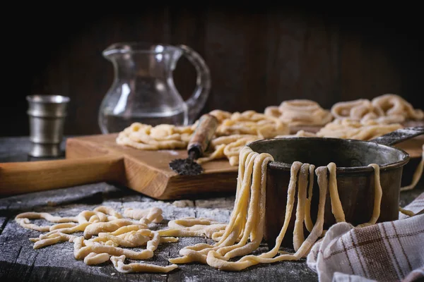 Pastas pici caseras frescas — Foto de Stock