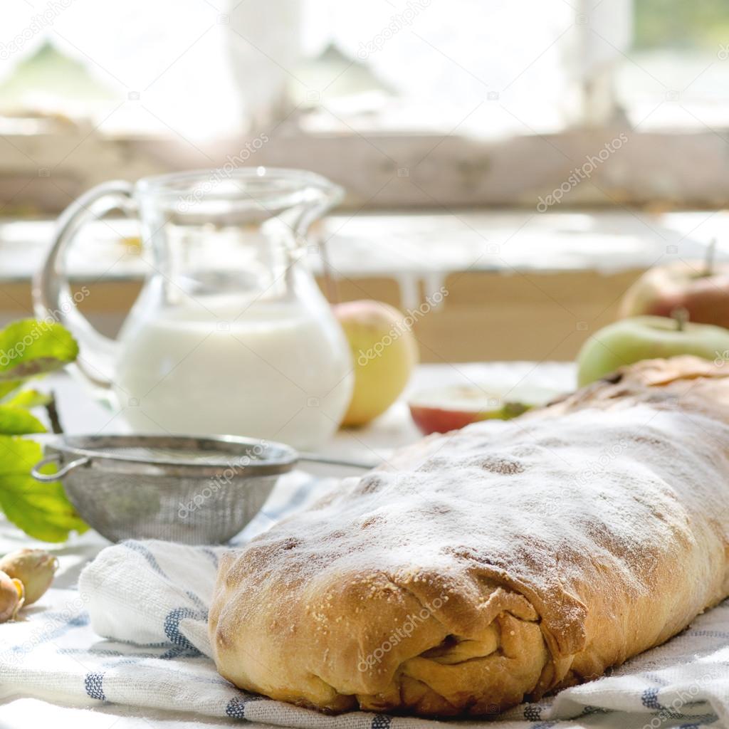 Homemade Apple strudel